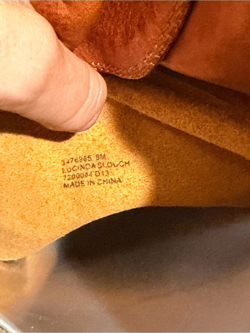 Frye knee high Lucinda slouch in cognac 8m